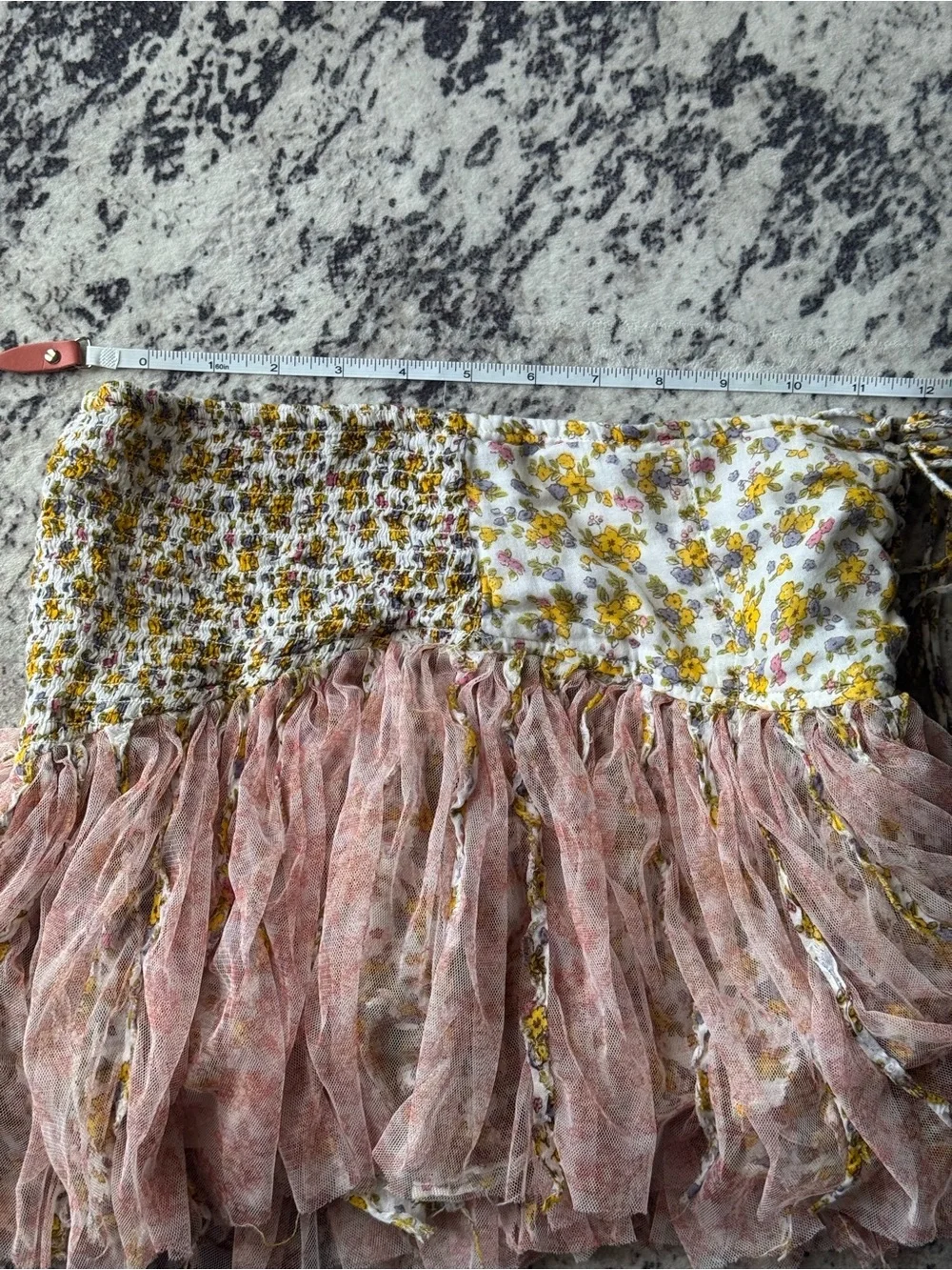 FP Movement by Free People Yellow Floral Ruffle Skort - Picture 4 of 10